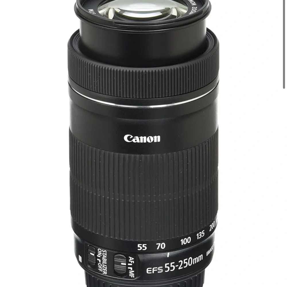 Canon Digital Camera with Interchangeable Lenses and LCD Screen with strap & bag